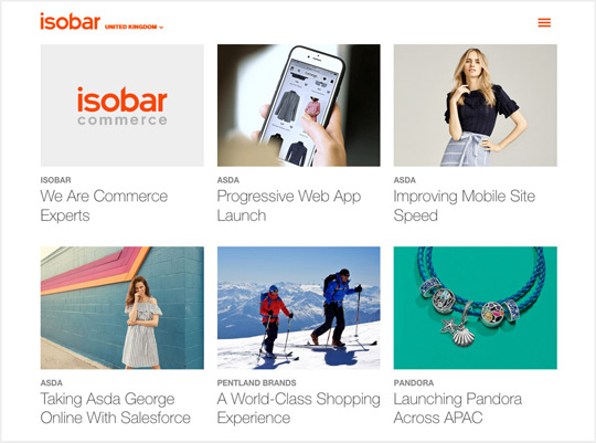 Isobar digital and web design agency